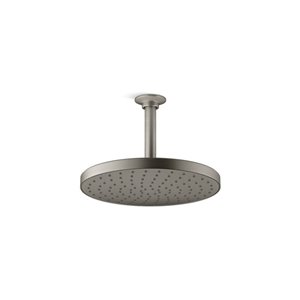 KOHLER Awaken Brushed Nickel 1-Spray 2.0 GPM (7.6 LPM) Rain Shower Head