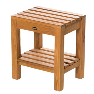 ARB Teak & Specialties Natural Teak Wood 16-in Freestanding Shower Seat ( ADA Compliant )