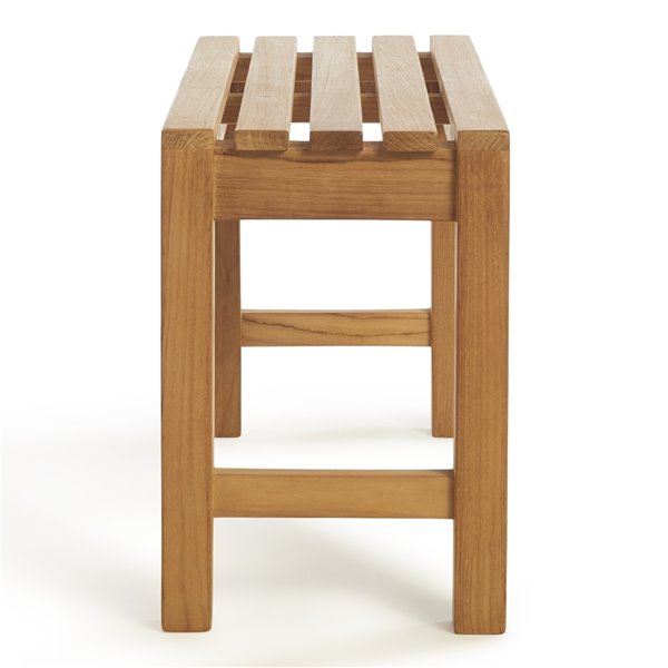 ARB Teak & Specialties Natural Teak Wood Freestanding 30-in Shower Seat ( ADA Compliant )