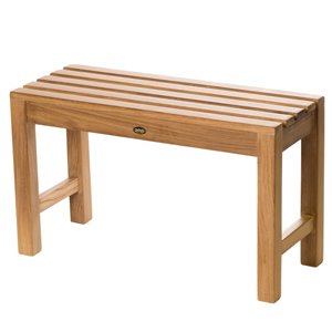 ARB Teak & Specialties Natural Teak Wood Freestanding 30-in Shower Seat ( ADA Compliant )