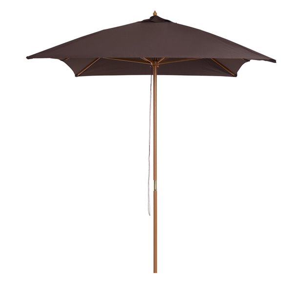 Outsunny The Sun Umbrella 9.68-ft Coffee Garden Patio Umbrella No-tilt