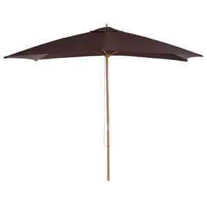 Outsunny The Sun Umbrella 9.68-ft Coffee Garden Patio Umbrella No-tilt