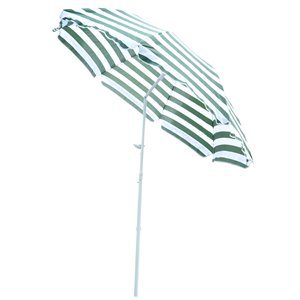 Outsunny The Sun Umbrella 5.91-ft Green Garden Patio Umbrella No-tilt