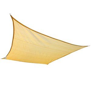 Outsunny Sunshade Cloth 16.008-ft x 20.017-ft Sand Shade Fabric