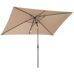OutSunny The Sun Umbrella 9.68-ft Garden Patio Umbrella No-tilt - Tan
