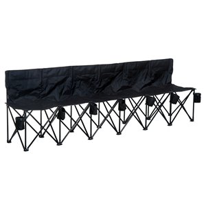 Outsunny Black Folding Camping Chair