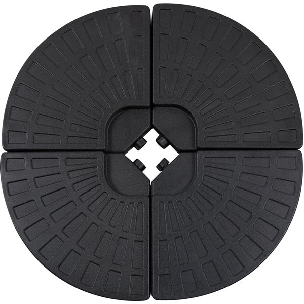 Outsunny Set of 4 Umbrella Base Weights, Black 84D061 RONA
