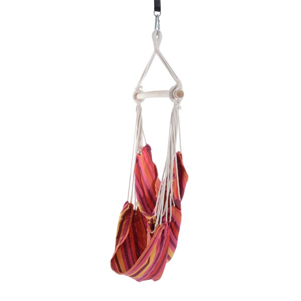 Outsunny Red Fabric Hanging Hammock Chair