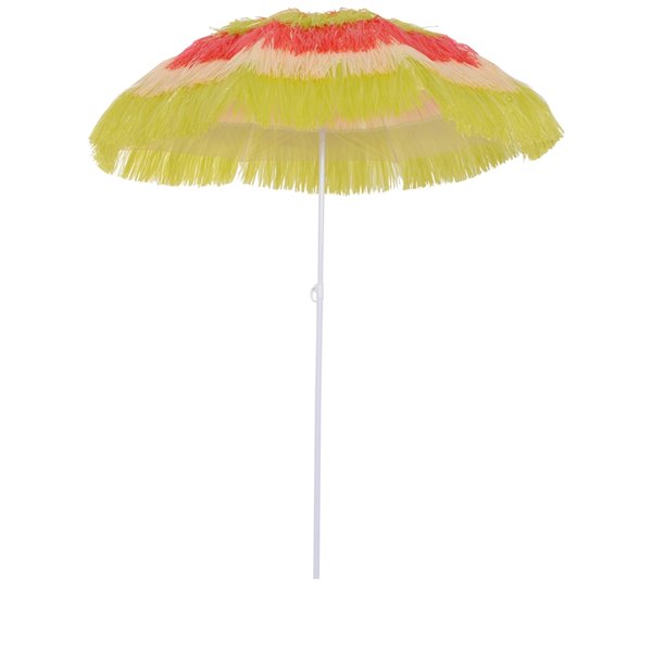 Outsunny The Sun Umbrella 5.25-ft Red Garden Patio Umbrella No-tilt