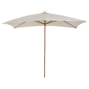 Outsunny 9.68-ft White Square Garden Patio Umbrella
