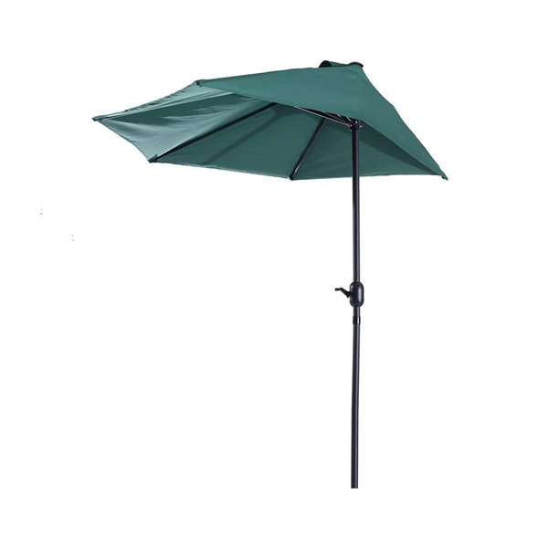 Outsunny The Sun Umbrella 4.53-ft Green Garden Patio Umbrella No-tilt