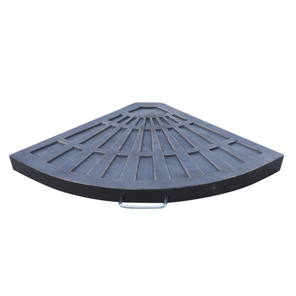 Outsunny 2pc Resin Umbrella Base, Bronze