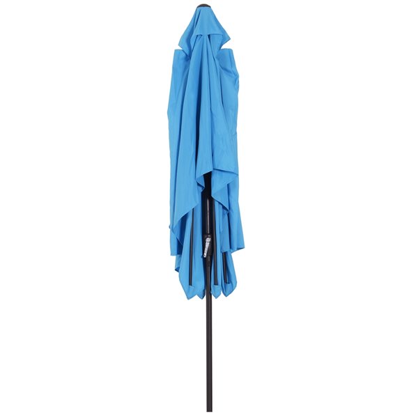 Outsunny 9.68-ft Blue Tilting Patio Garden Umbrella
