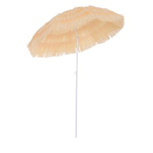 Outsunny The Sun Umbrella 5.25-ft Wheat Garden Patio Umbrella No-tilt