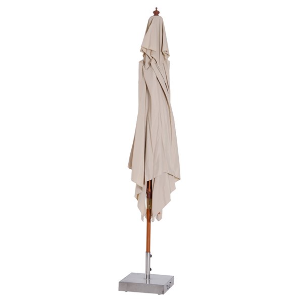 Outsunny The Sun Umbrella 9.84-ft Khaki Garden Patio Umbrella No-tilt