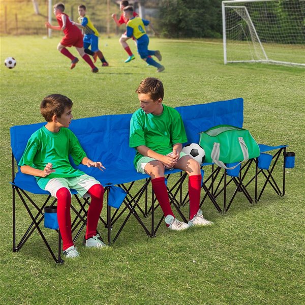 Outsunny Blue Folding Camping Chair