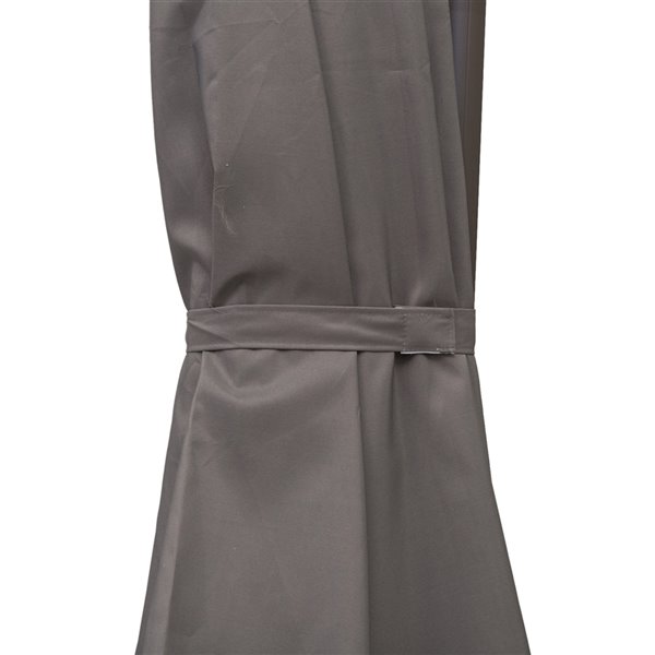 Outsunny The Sun Umbrella 9.68-ft Grey Garden Patio Umbrella Push-button