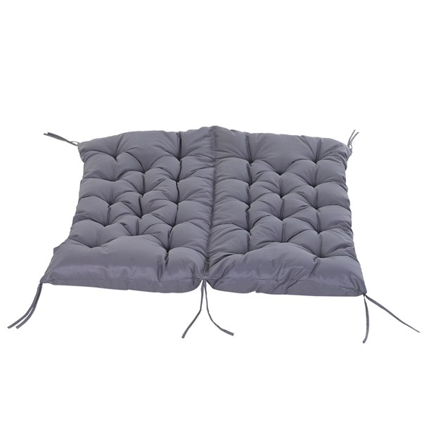 Outsunny 2-Seater Grey Patio Bench Cushion 84B-140 | RONA