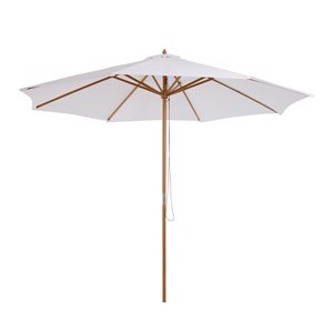 Parasol de jardin Outsunny 9,84 pi, beige, sans inclinaison