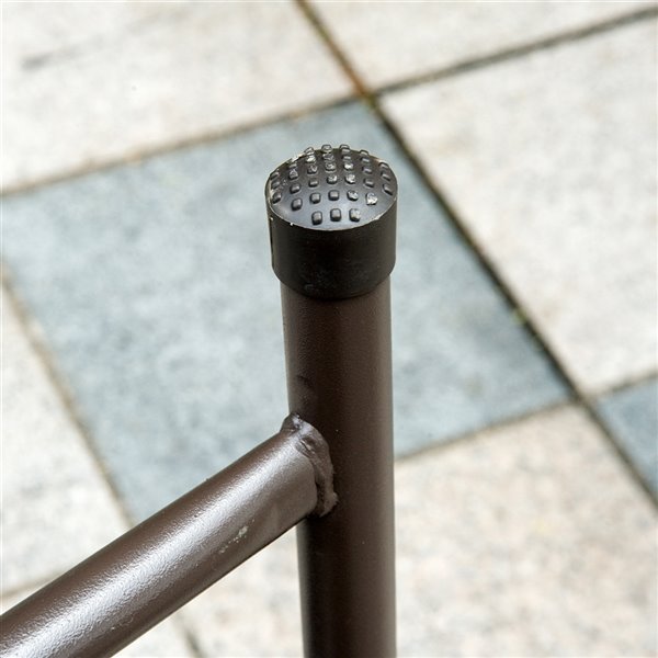 Outsunny Furniture Sets 6-piece Black Bistro Patio Dining Set With Umbrella