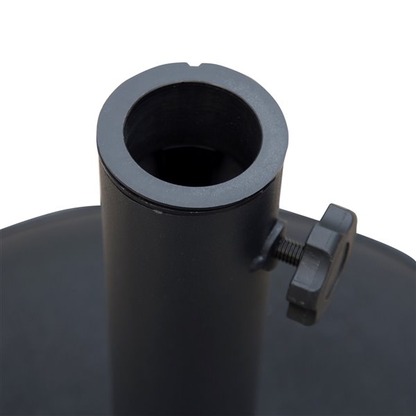 Outsunny 20-in Round Cement Patio Umbrella Base, Black