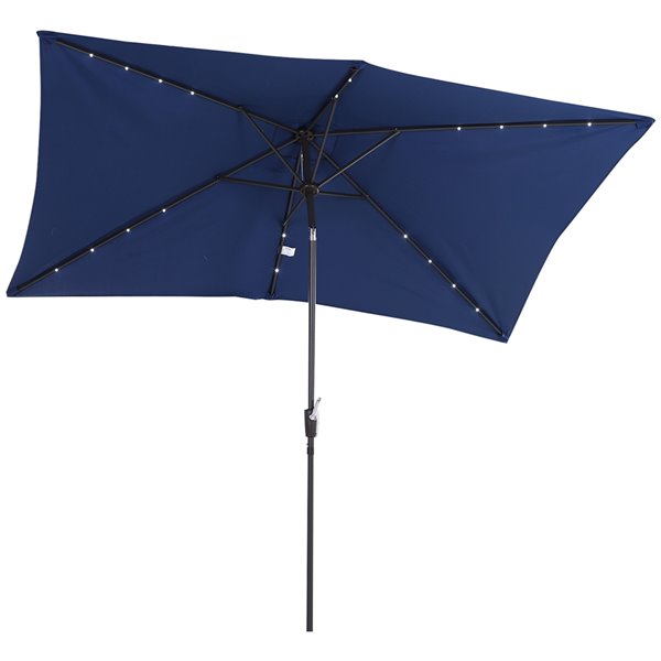 OutSunny The Sun Umbrella 9.68ft Brown Garden Patio Umbrella Notilt