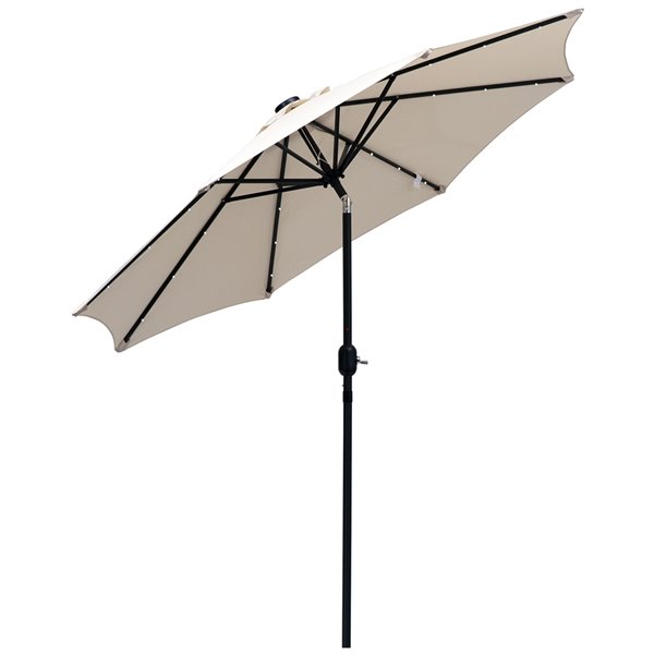 Outsunny The Sun Umbrella 8 86 Ft White, 5 Foot Patio Umbrella