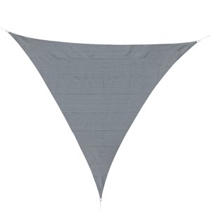 Outsunny Sunshade Cloth 11.8-ft x 11.8-ft Grey Shade Fabric