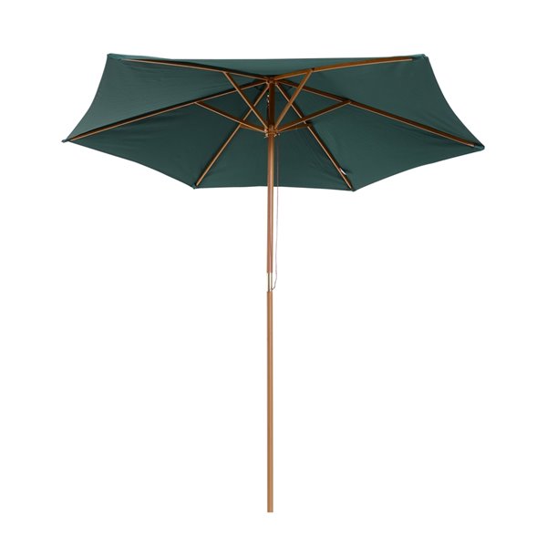 Outsunny The Sun Umbrella 8.86-ft Green Garden Patio Umbrella No-tilt