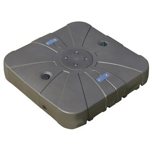 Pied carré de parasol suspendu à roulettes Outsunny 34,6 po brun
