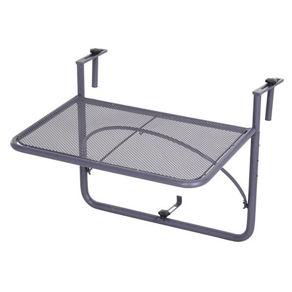 Outsunny Grey Rectangle Outdoor Coffee Table 22.2-in W X 23.6-in L