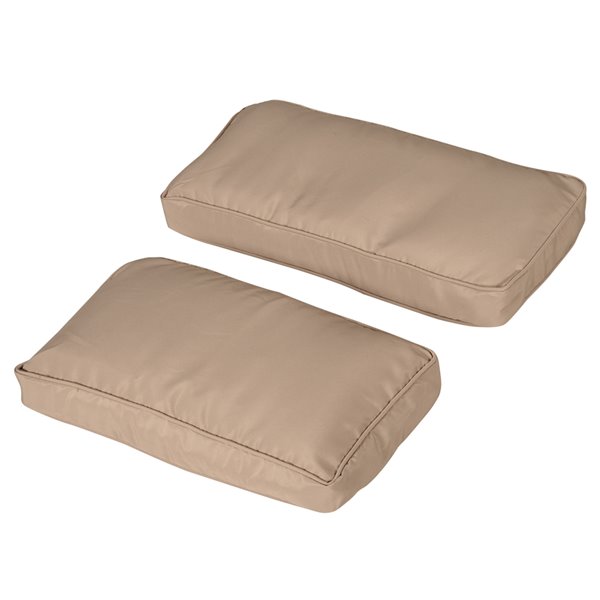 Outsunny 14-Piece Patio Polyester Cushion Cover Replacement Set, Beige