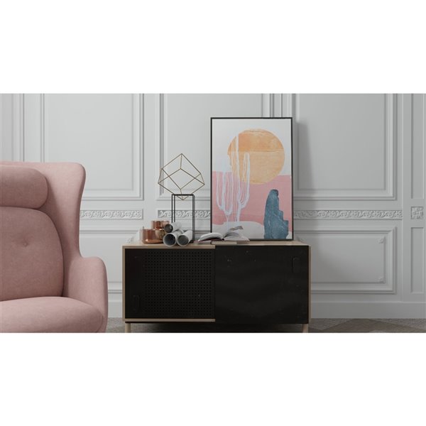 Gild Design House Brown Plastic Framed 30-in x 20-in Botanical Painting