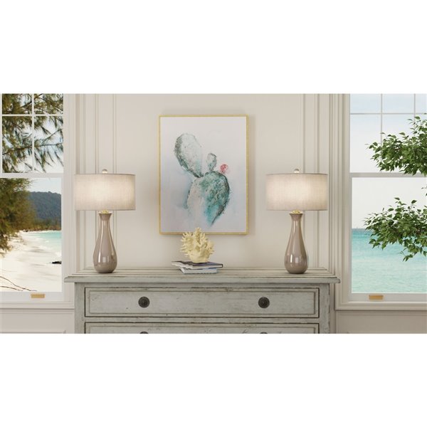 Gild Design House Brown Plastic Framed 32-in x 24-in Botanical Painting