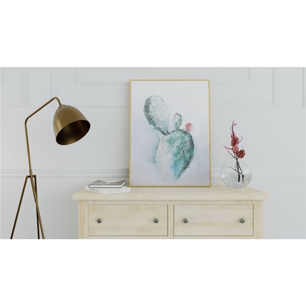 Gild Design House Brown Plastic Framed 32-in x 24-in Botanical Painting