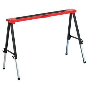 TOOLMASTER 3.5-in W x 25-in H Adjustable Steel Saw Horse (265-lb Capacity)