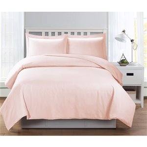 Swift Home Blush King Duvet Cover Set - 3-Pieces