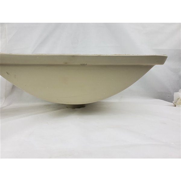 American Imaginations 11.5-in x 18-in White Ceramic Undermount Rectangular Bathroom Sink
