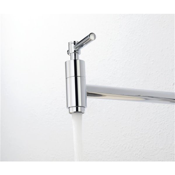 Westmount Waterworks Wexford Polished Chrome 2-Handle Wall Mount Pot Filler Kitchen Faucet