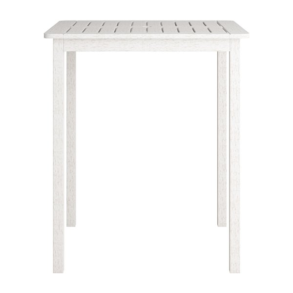 Table d'extérieur carré de style bar Miramar par Corliving avec trou pour parasol, 35 po l x 35 po L