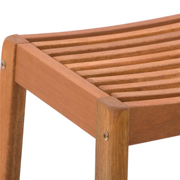 Corliving Miramar 5-piece Brown Hardwood Frame Bistro Patio Dining Set