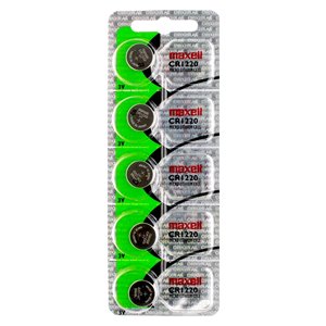 Maxell Lithium CR1220 Coin Batteries - 5-Pack