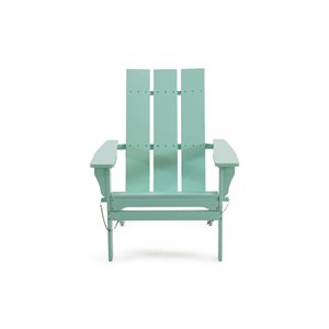 Best Selling Home Decor Zuma Light Mint Wood Stationary Conversation Chair with Solid Seat