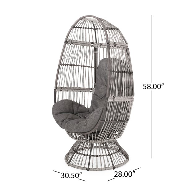 Best Selling Home Décor Pintan 1 Grey Rattan Wood Hanging Conversation