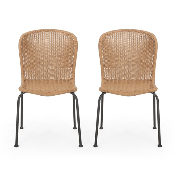 Best Ing Home Décor Spinnaker Set, Wooden And Rattan Dining Chairs