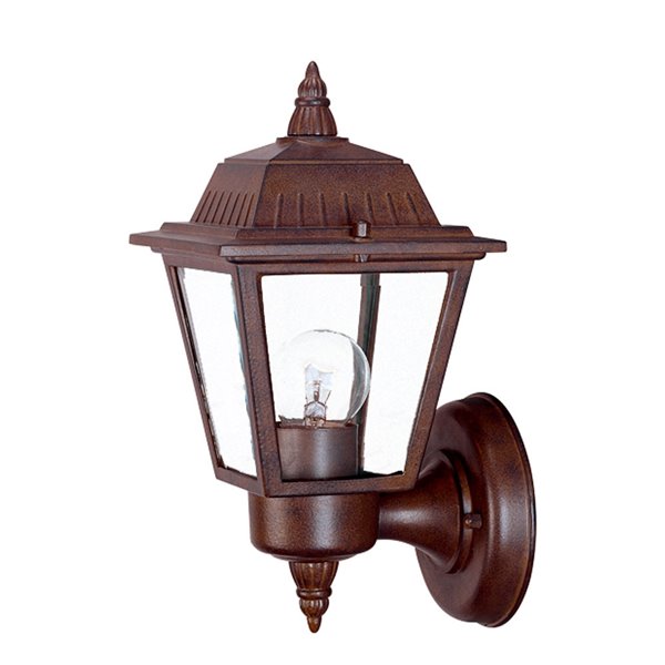 Acclaim Lighting Builders' Choice 10-in H Walnut Hardwired Medium Base ...