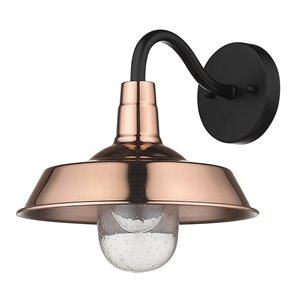 Acclaim Lighting Burry 10.5-in H Copper Hardwired Medium Base (E-26) Outdoor Wall Light