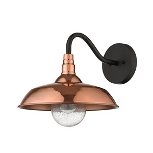 Acclaim Lighting Burry 13.5-in H Copper Hardwired Medium Base (E-26) Outdoor Wall Light