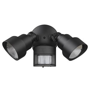 Acclaim Lighting 240-Degree 1240-Lumen Black Hardwired Integrated LED Dusk-to-Dawn and Motion-Activated Flood Light