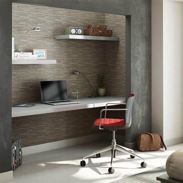 Sample Speedtiles Sam-Woodly 3x Faster Brown 4-in x 4-in Aluminum Linear